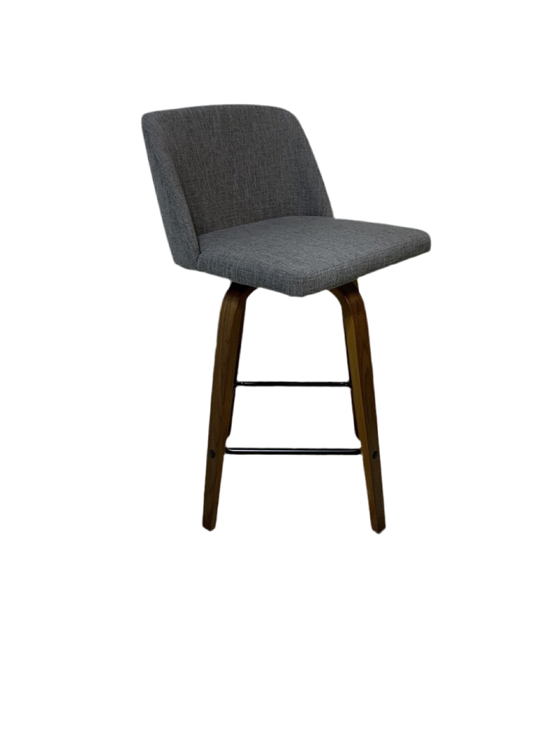 Gray linen barstool (Set Of 2)*OPEN BOX- Local Pick Up Only