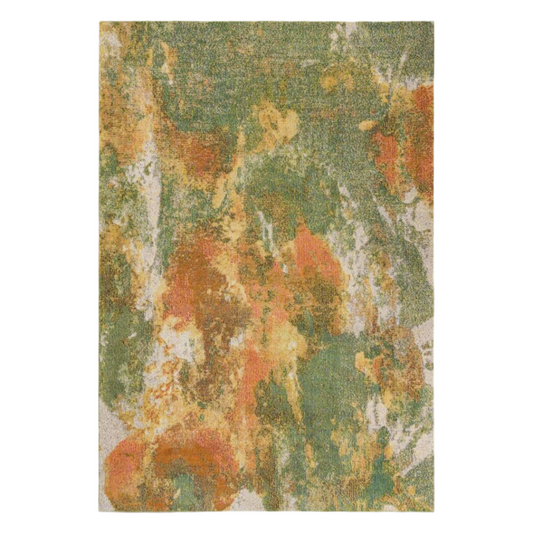 Green Rustic Rectangle Rug 8x11