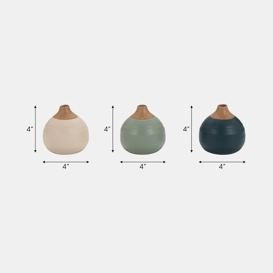 Matte Bud Ceramic Vases