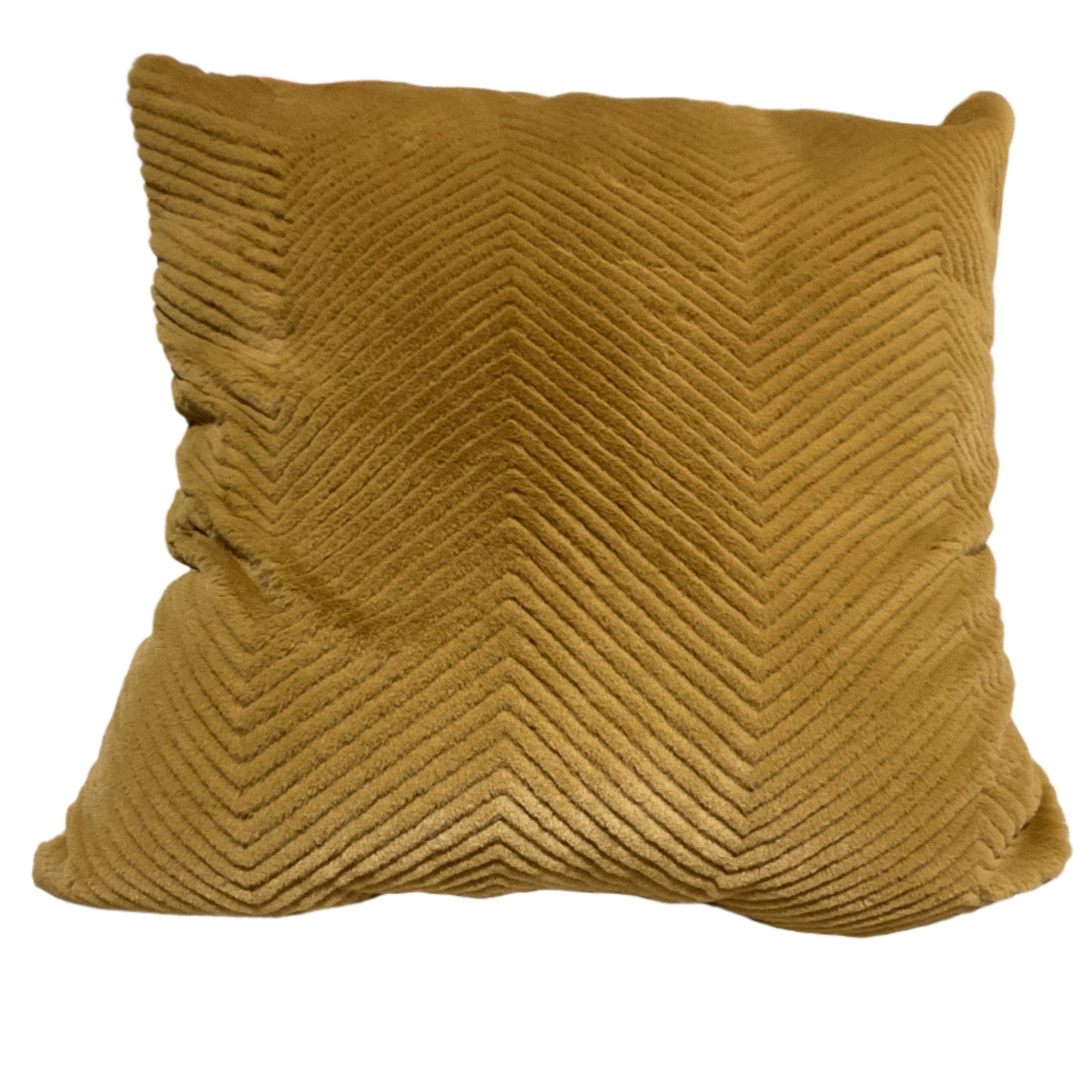 Burnt Yellow Throw Pillow