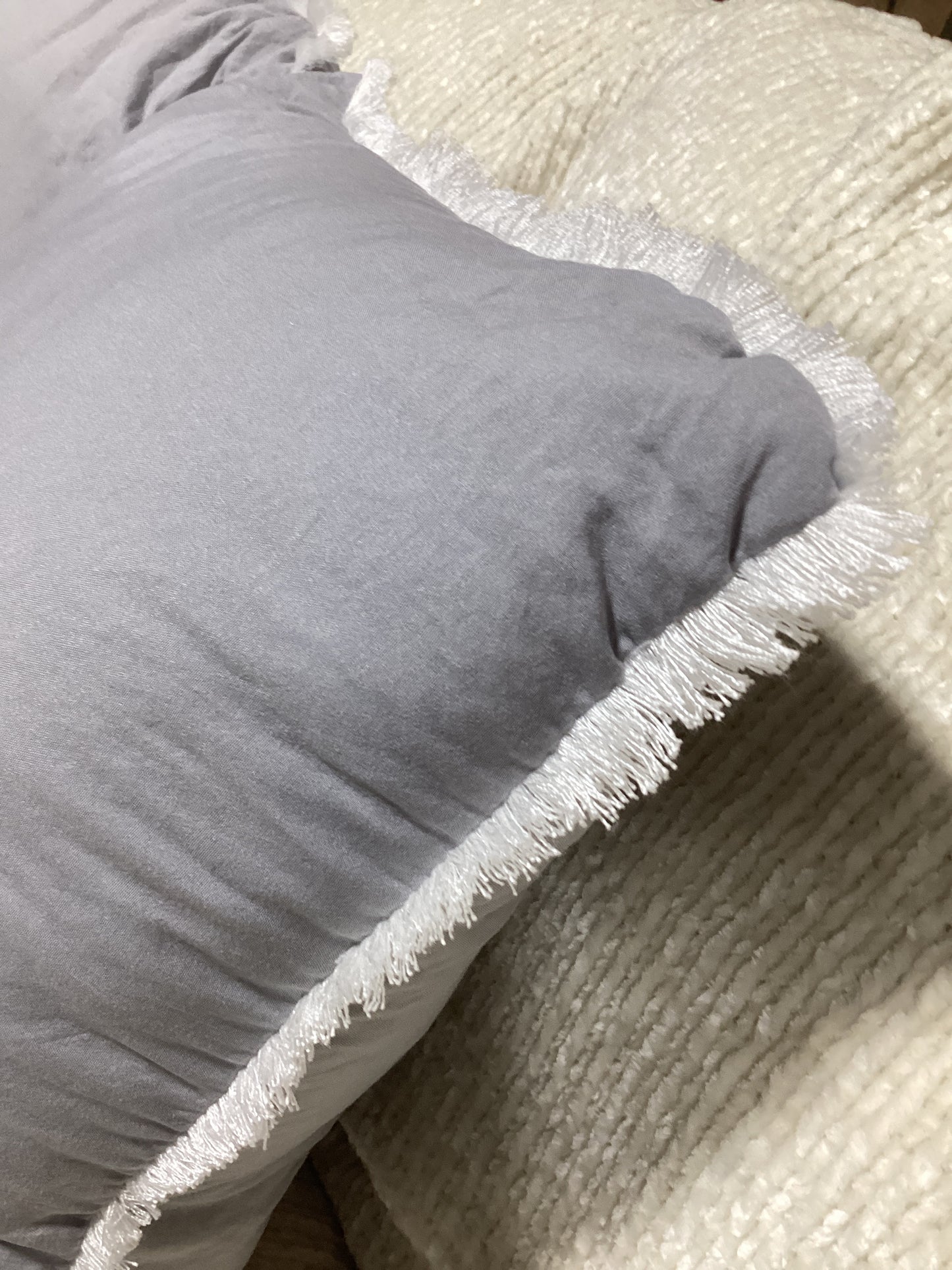 Grey 17”x17” Decorative Pillow-Set of 2