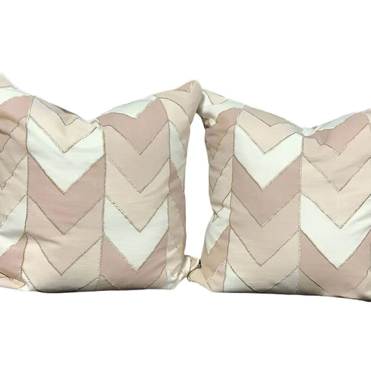 Z-Pink Down Pillows SET OF 2 *OPEN BOX