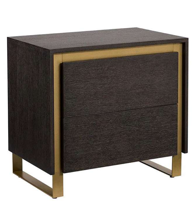 Alvaro Solid Oak Nightstand
