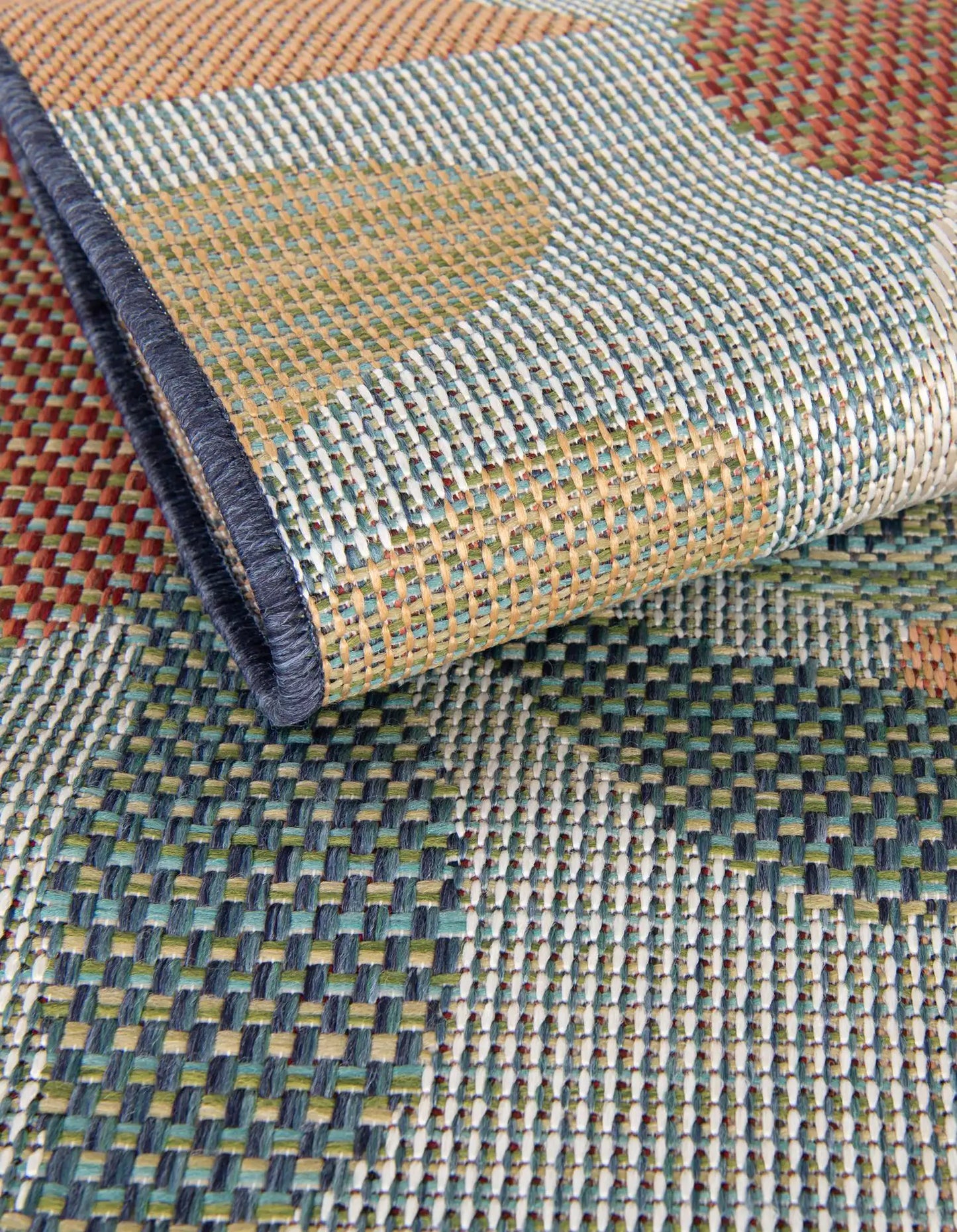 Blue Baja Outdoor Rug- 2'x3'