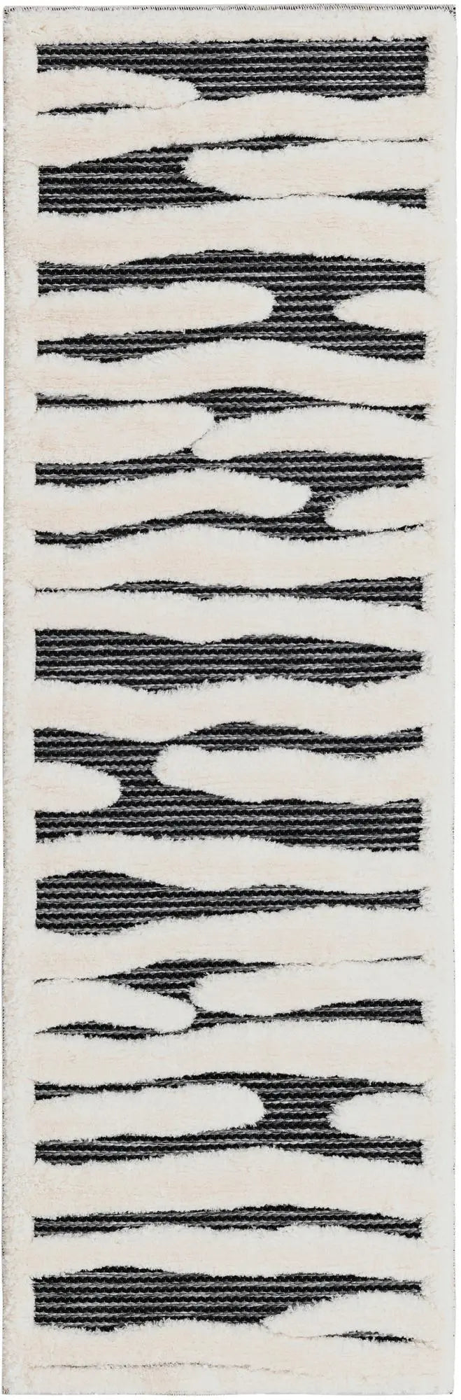 Gray Prismatic Rectangle Rug In House-OPEN BOX