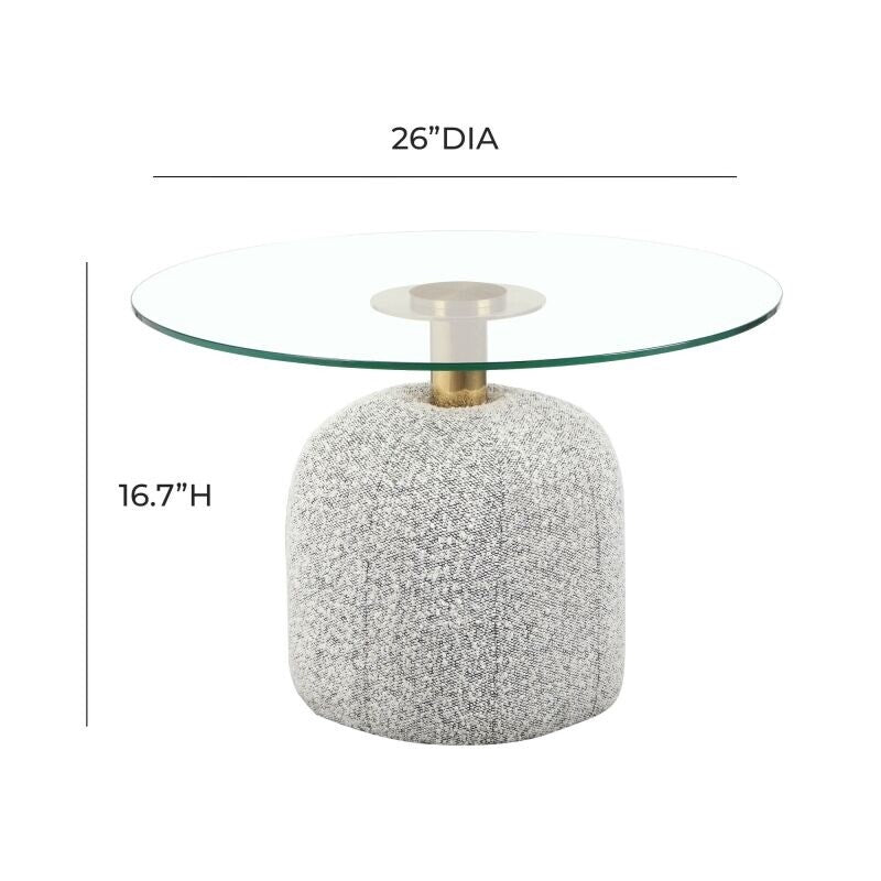 Suki Black and White Boucle Coffee Table- Open Box at stage