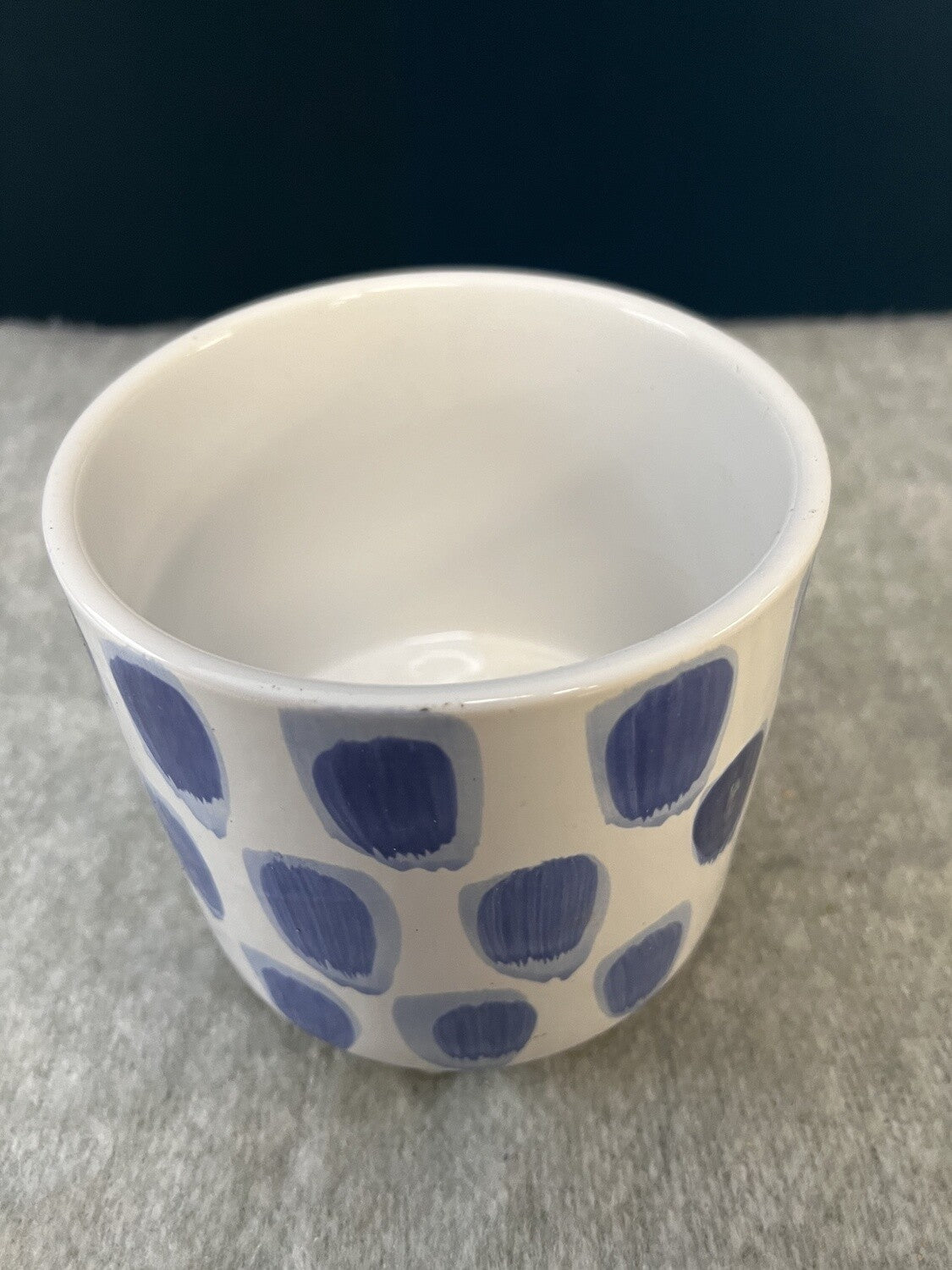 White & Blue Planter