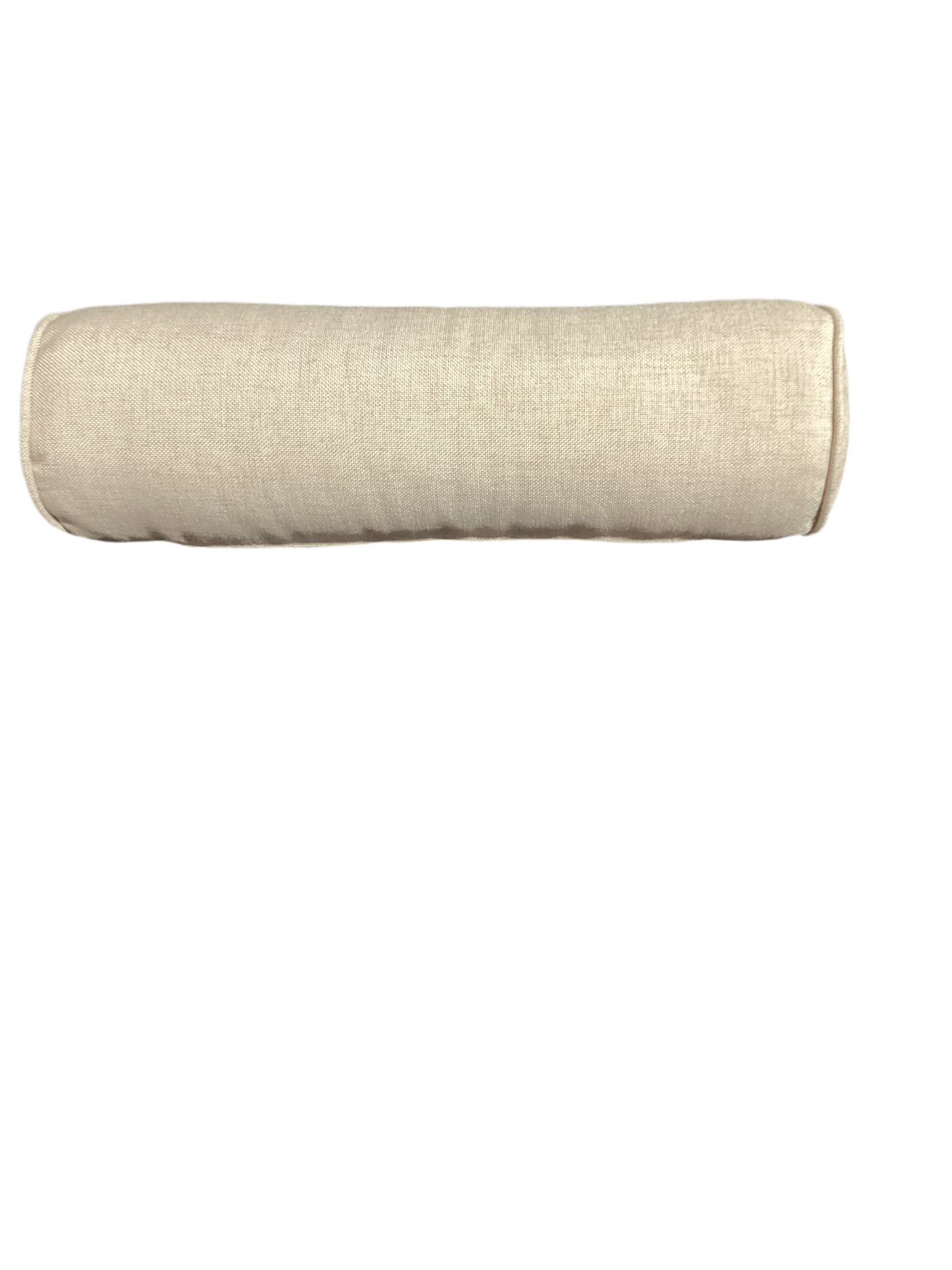 Beige linen Bolster pillow-OPEN BOX