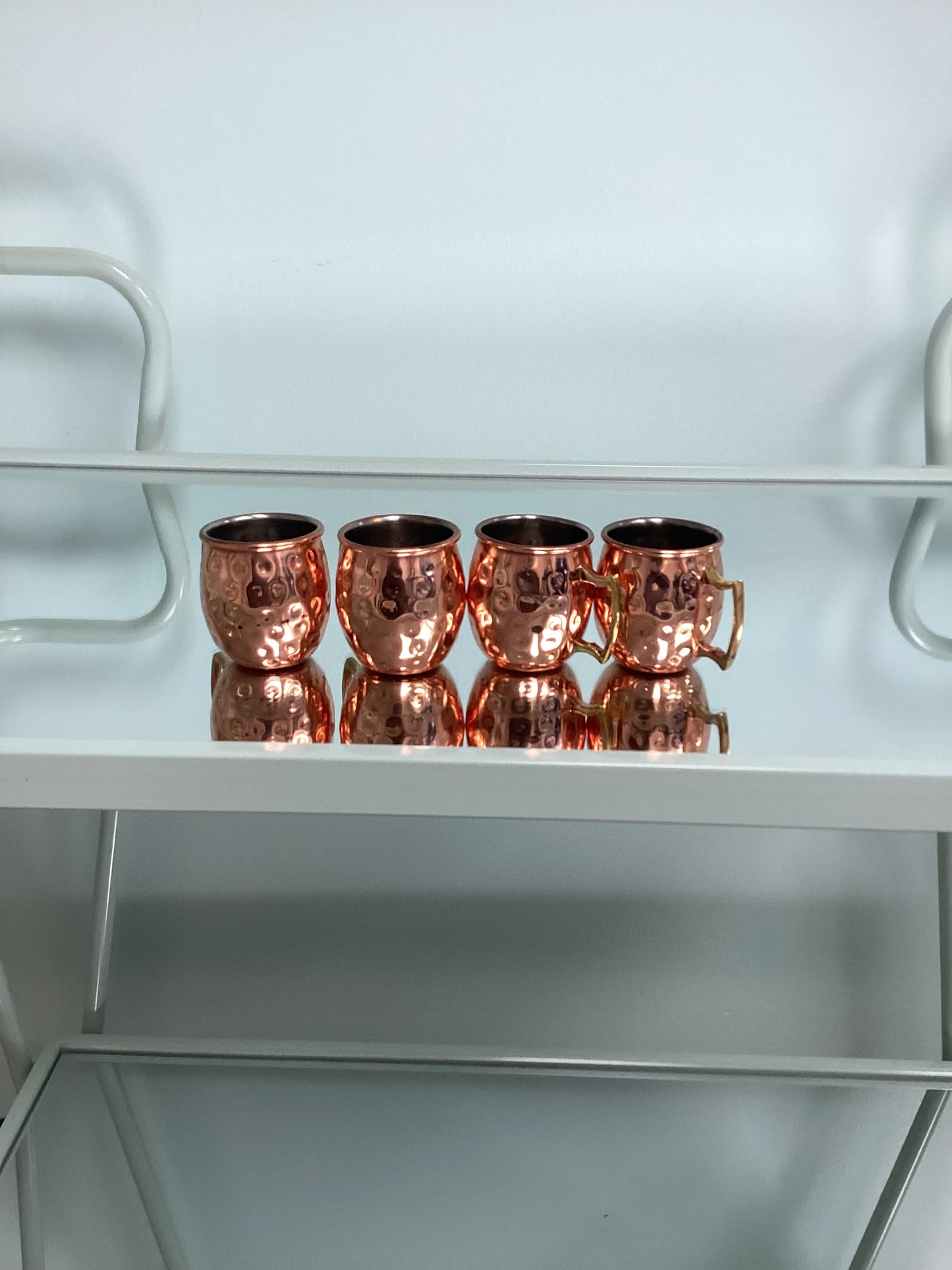 Hammered Copper Shot Glasses (set of 4)