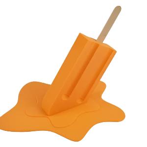3D Printed XL Melting Popsicle modern art sculpture *OPEN BOX