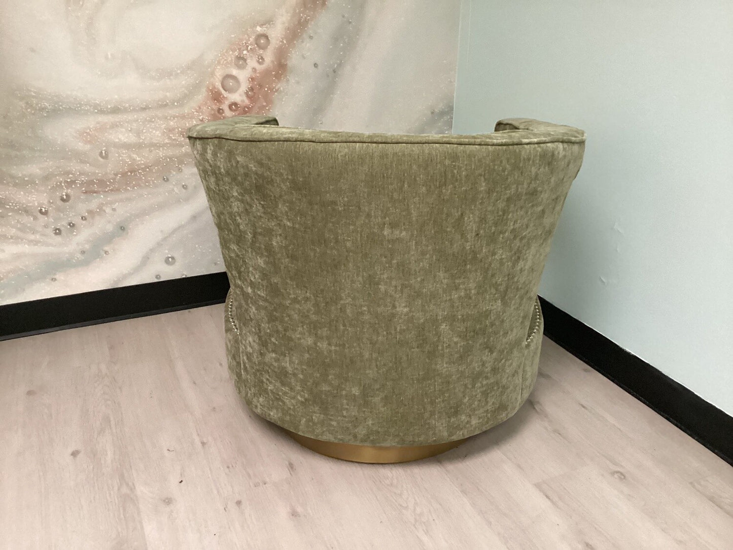Green Swivel Contemporary Chair- Local Pick Up Only