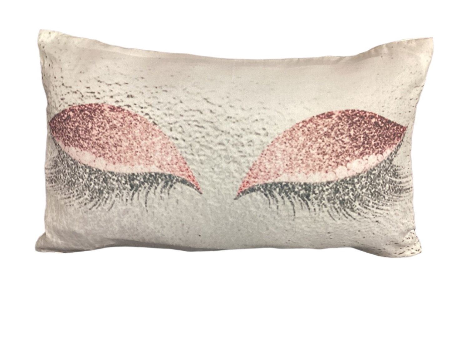 Pink Eyelash Pillow (12”x20”)