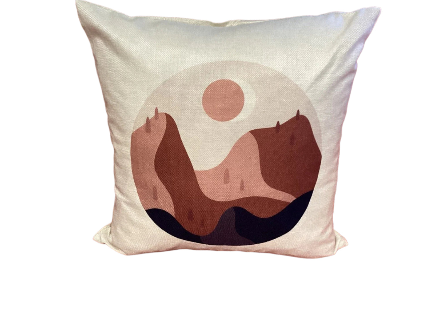 Circle Modern Shapes Pillow Cover (18”x18”) - Open Box