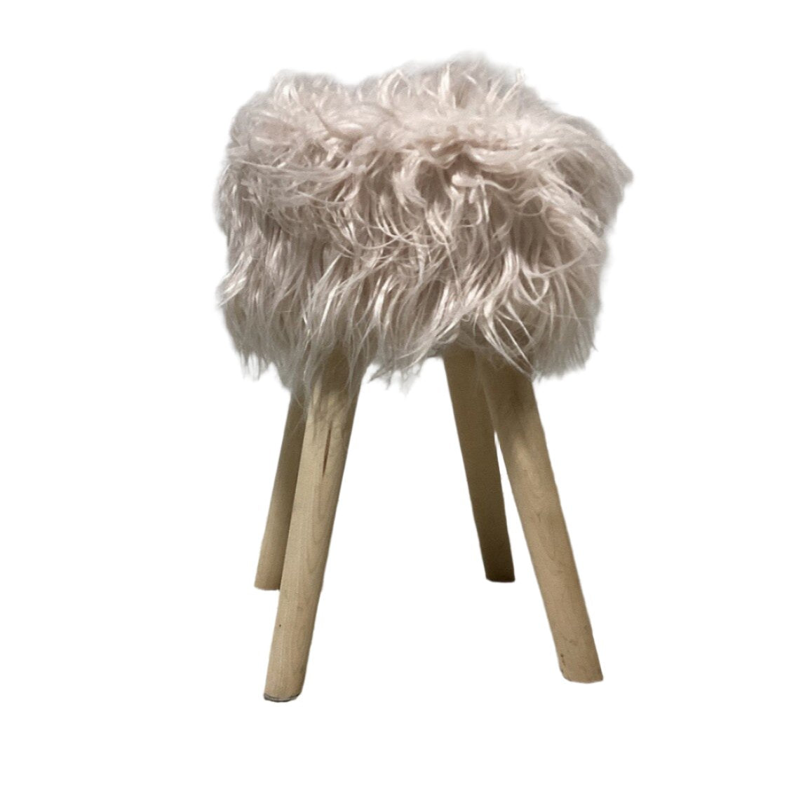 Pink fluffy Stool