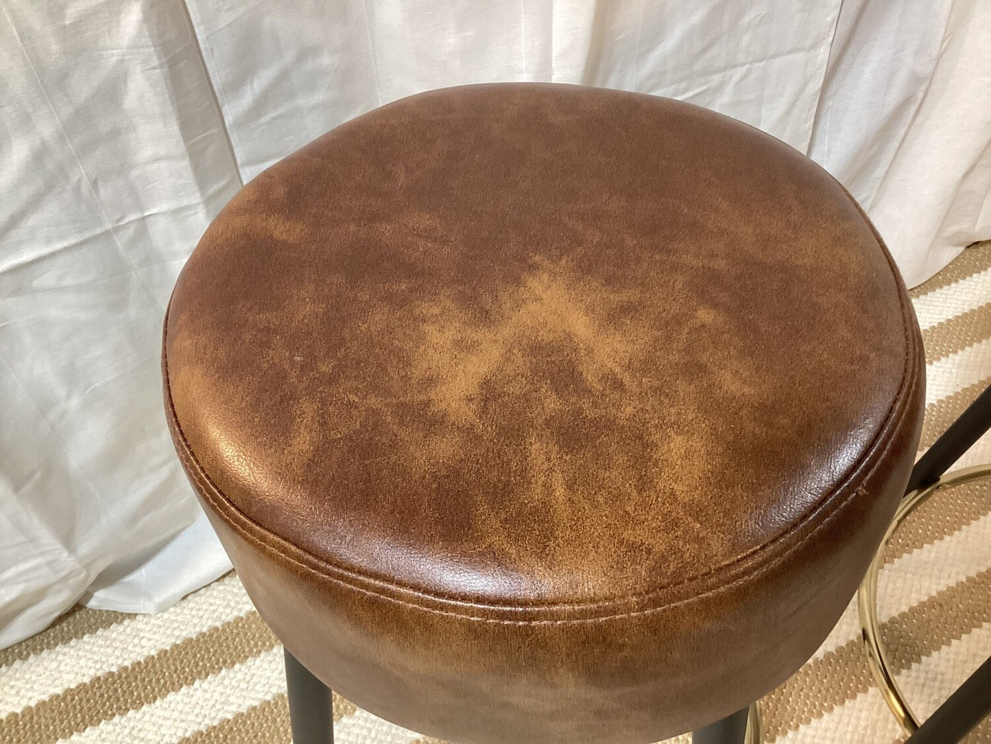 Faux leather bar stool (set of 2)- Local Pick Up Only-