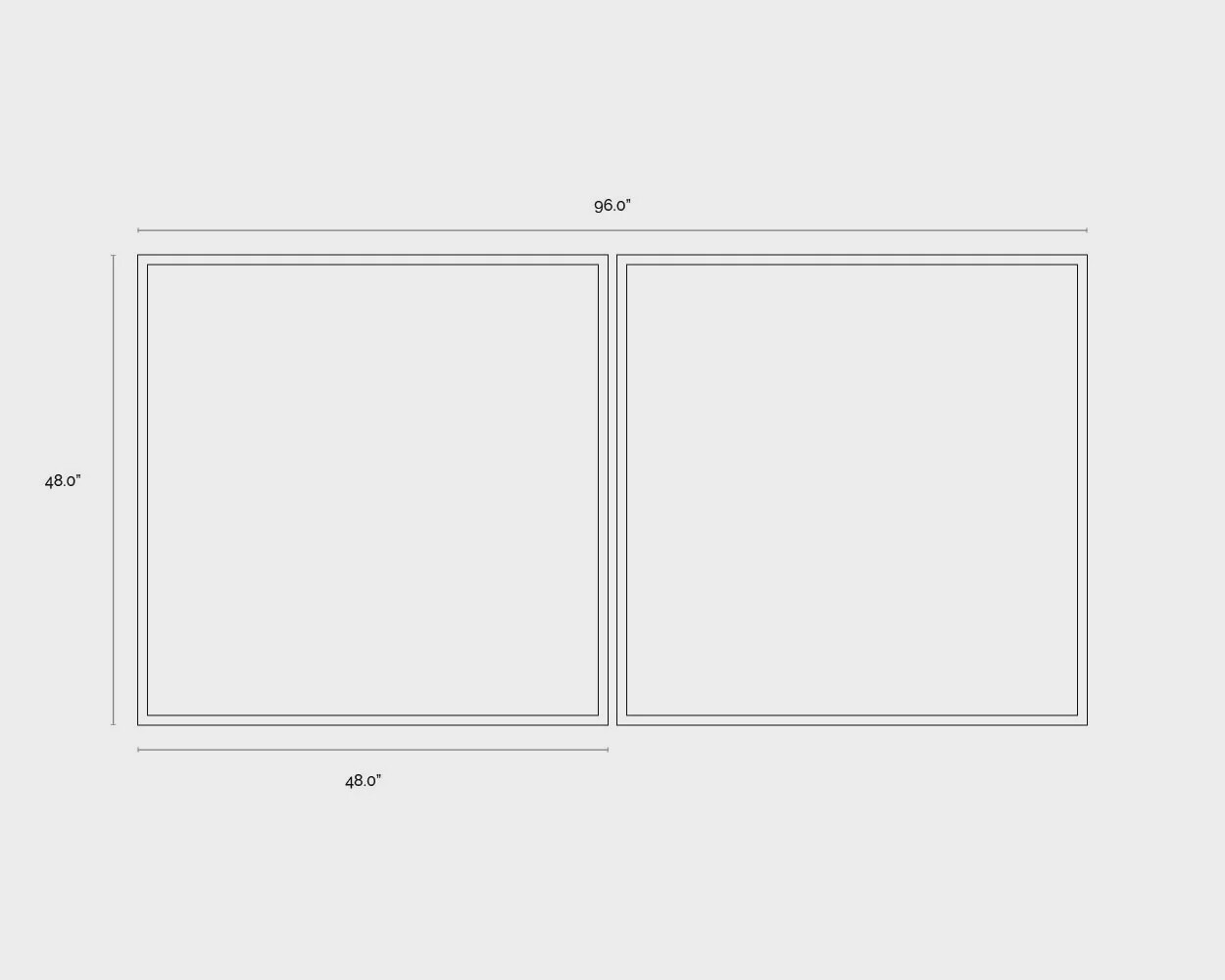 Fun And Whimsy Wall Art (Set Of 2) - 48" X 48" - Black Floater Frame