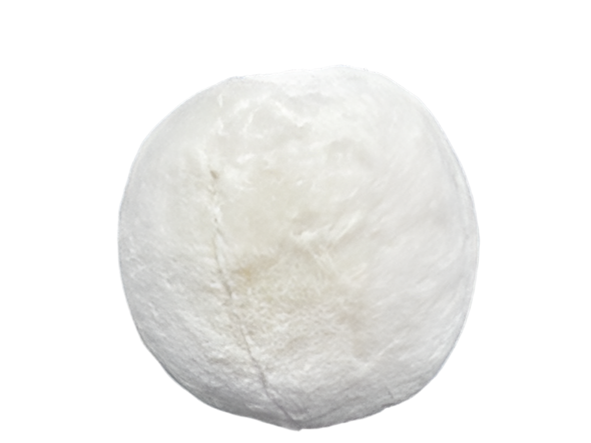 Round Faux Fur Accent Pillow - Open Box