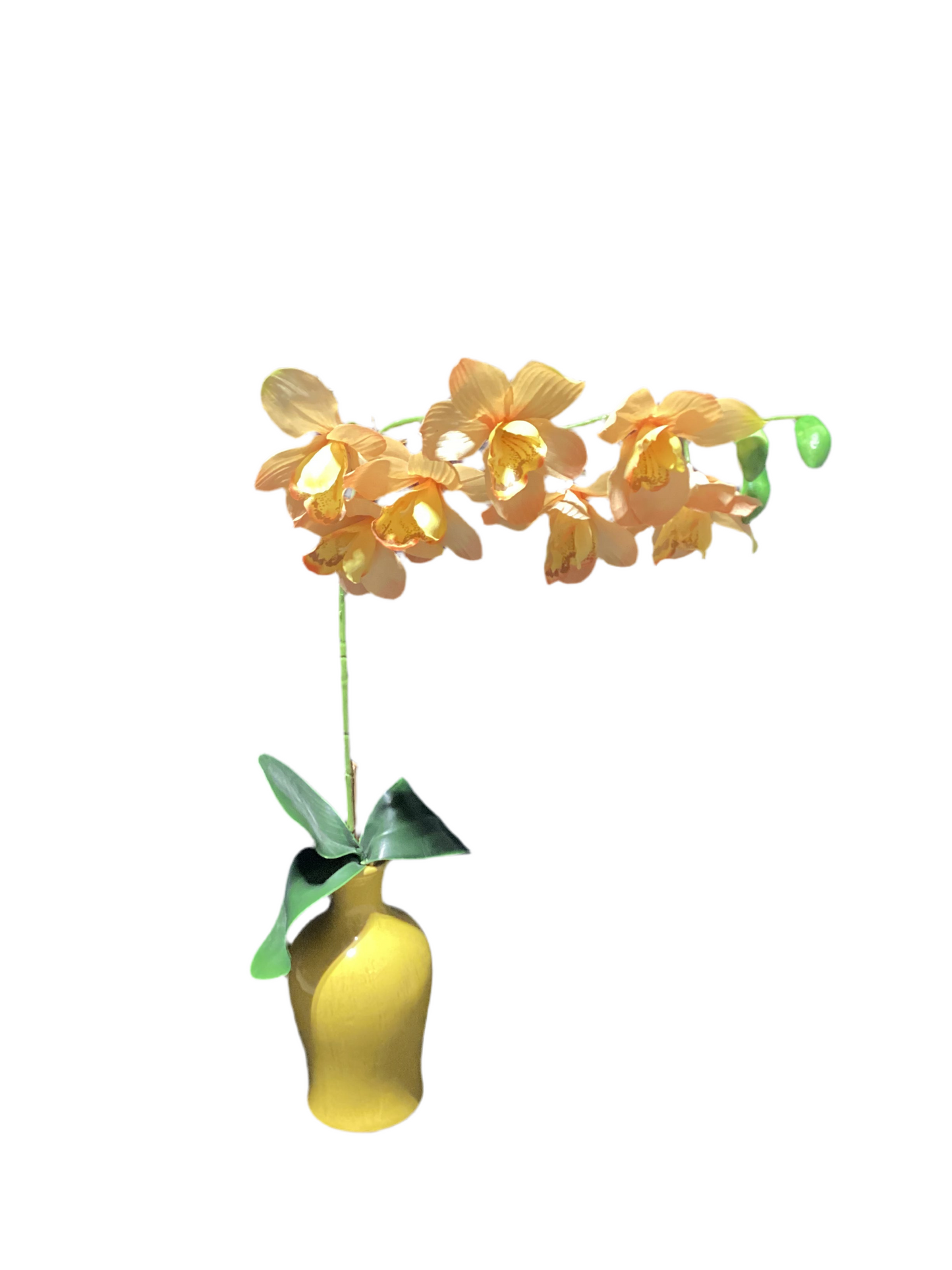Faux Orchid Flower Plant