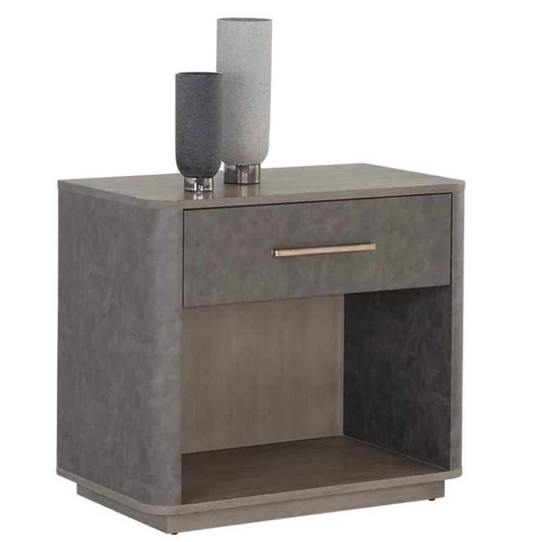 Altman Oak Wood Nightstand