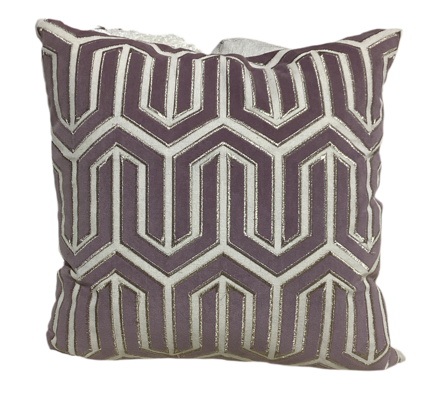 Light Purple & Gold Decorative Pillow-OPEN BOX