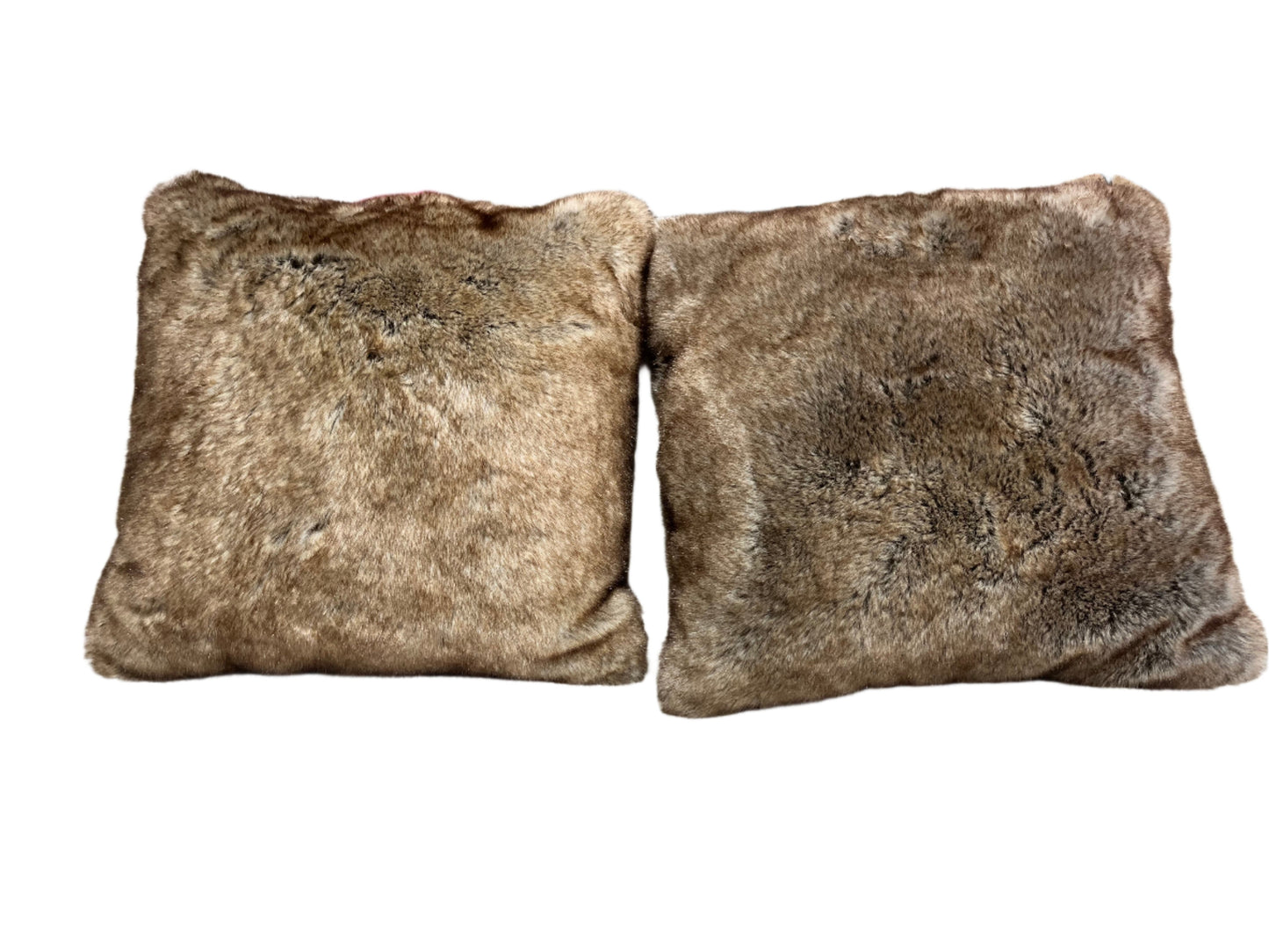 Faux Fur Pillow Set – 20" x 20" (Open Box)