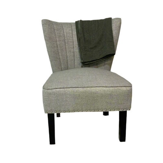 Gray wingback chair Set of 2*OPEN BOX- Local Pick Up Only