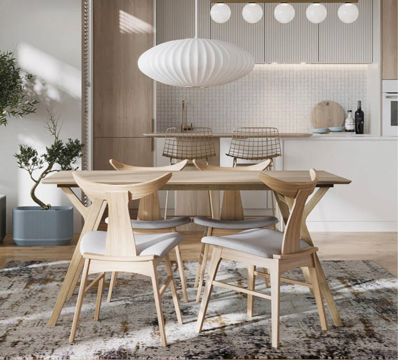 Jaxton Dining Chair - Natural- SET OF 2