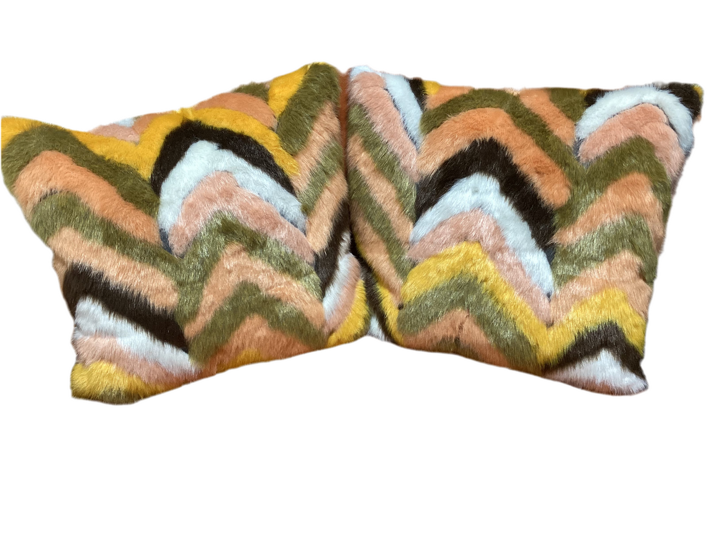 Faux fur Chevron Pillow