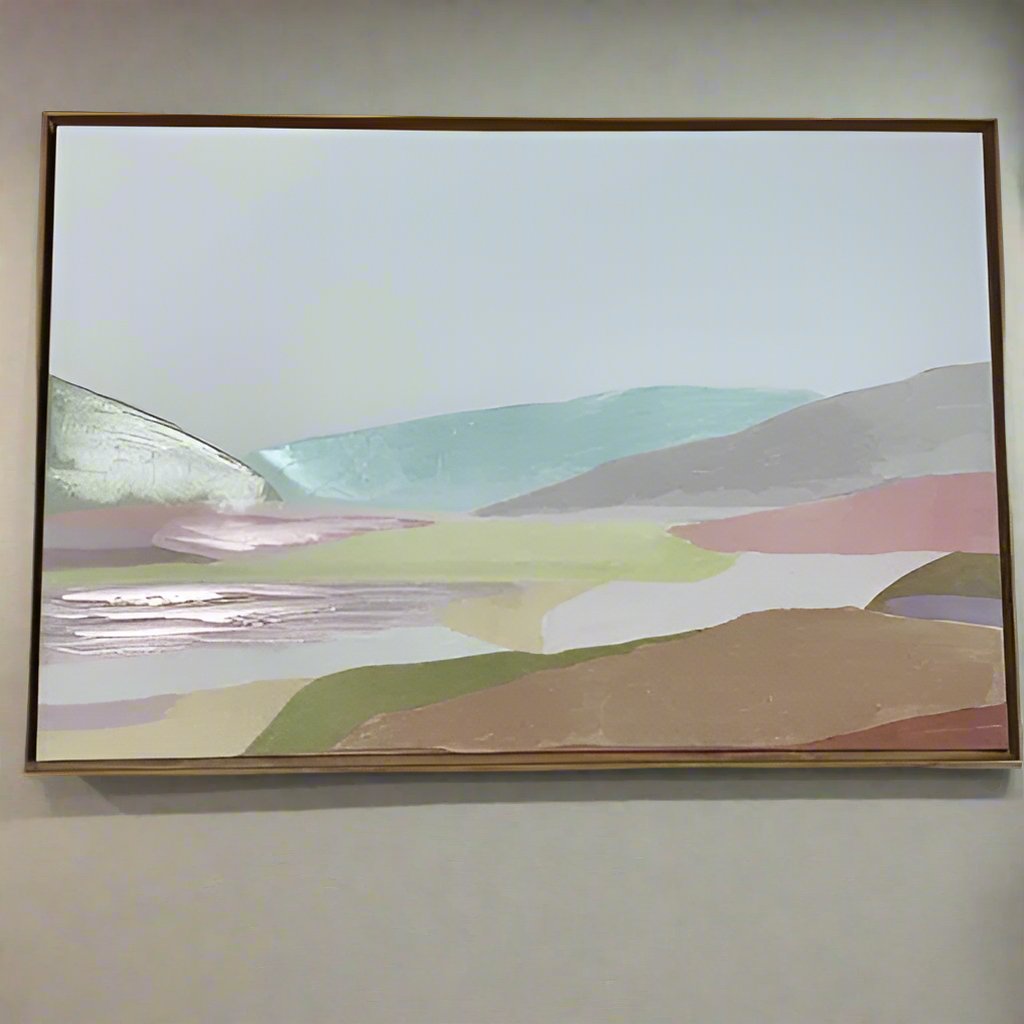 Abstract mountain print