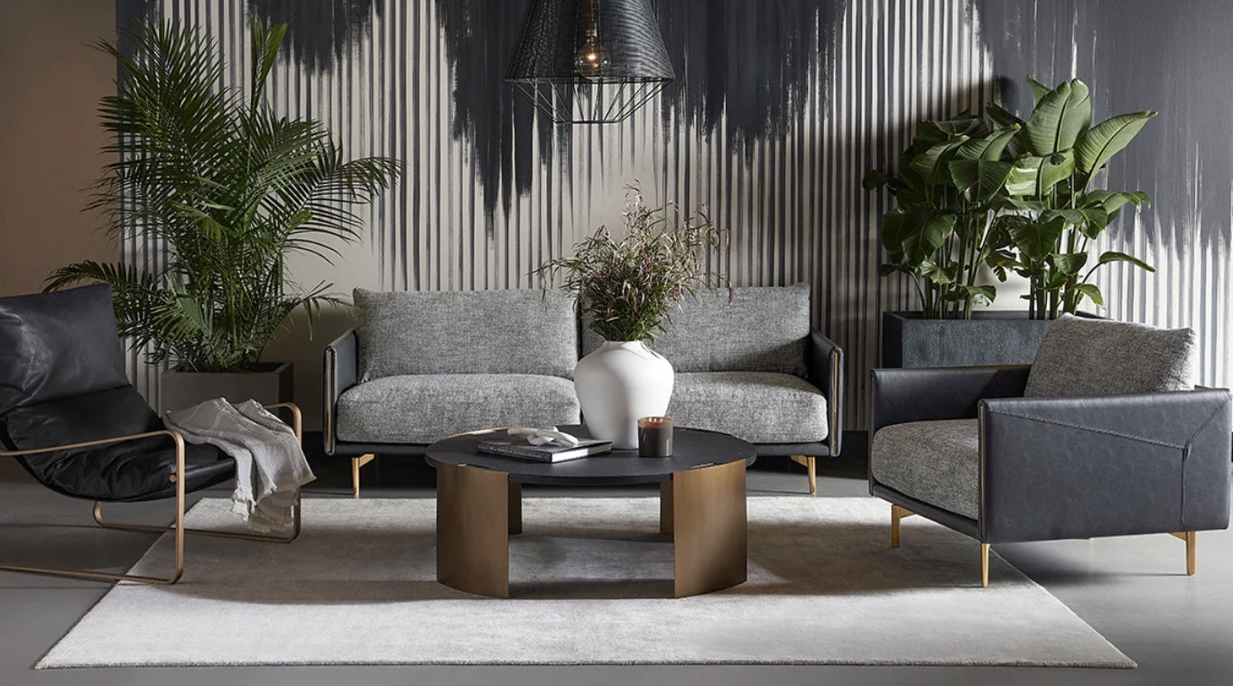 Ashi Armchair made of faux leather