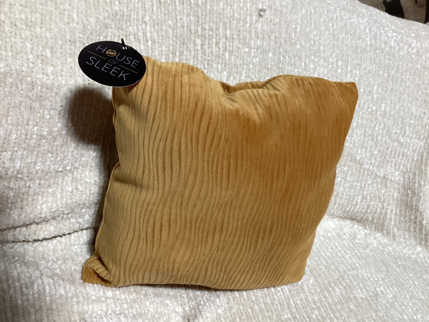 Petite Gold Pillow -open box