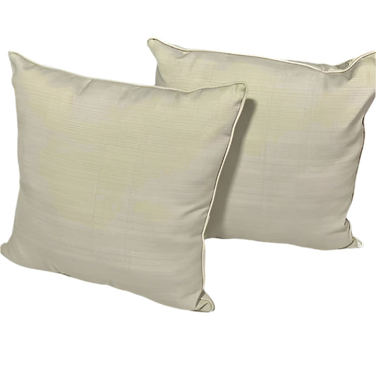 Beige Outdoor Pillows Set of 2- OPEN BOX