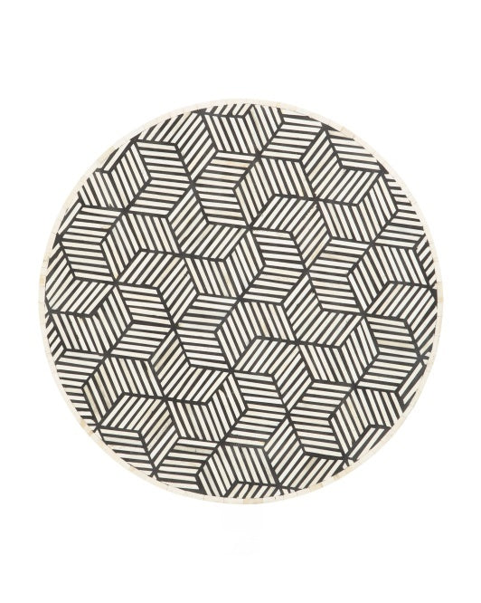 Bone Inlay Side Table*OPEN BOX