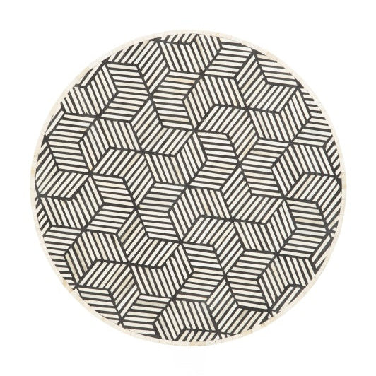 Bone Inlay Side Table