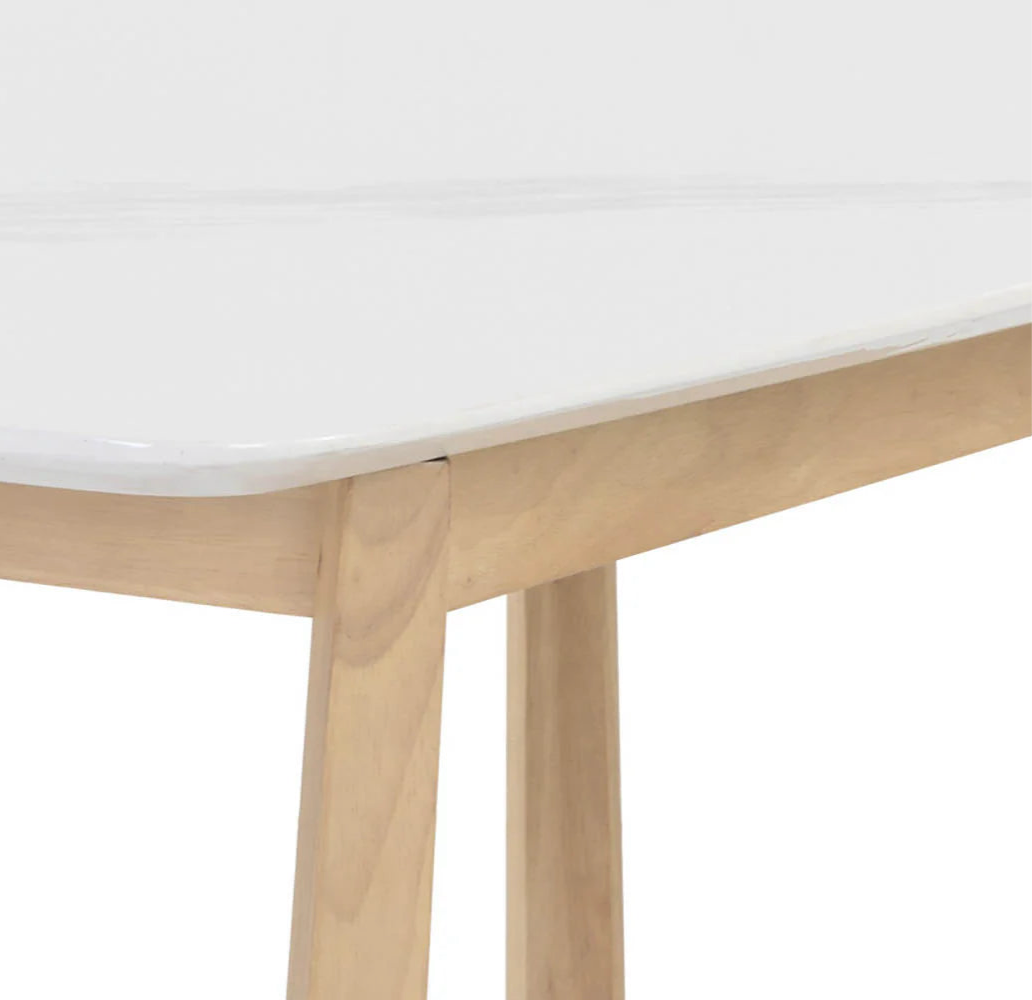 Modern Marble Dining Table - 70.5"