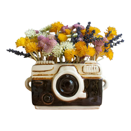Ceramic Camera Planter