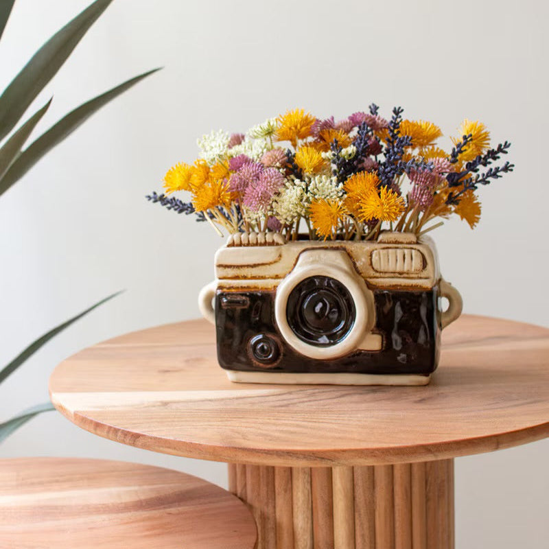 Ceramic Camera Planter