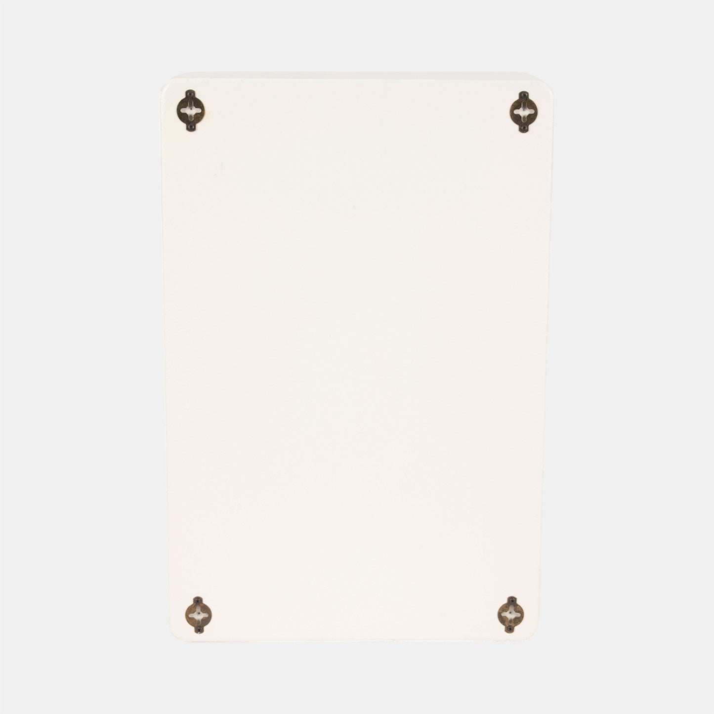 24" Rectangle Rough Finish Wall Shelf, White