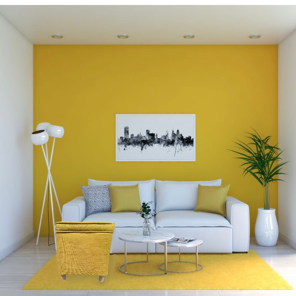 Mustard Storage Ottoman- OPEN BOX