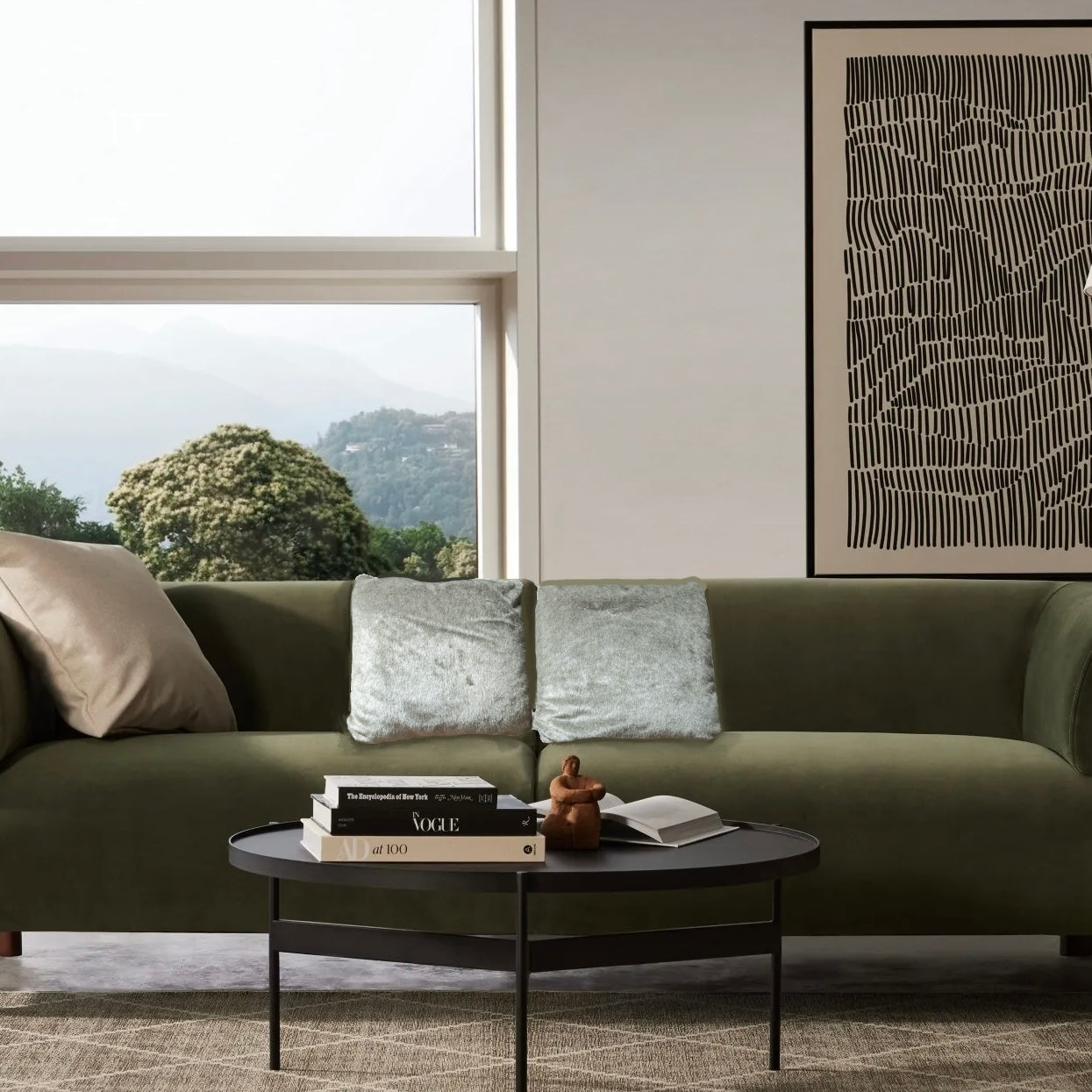 Faux Fur Taupe Pillows – Set of 2 *OPEN BOX