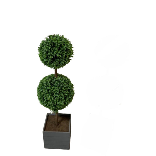 Double Faux Boxwood Topiary *OPEN BOX- Local Pick Up Only