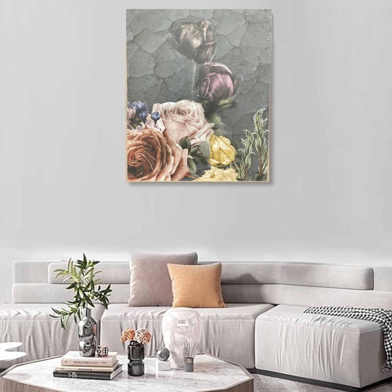 Floral canvas print
