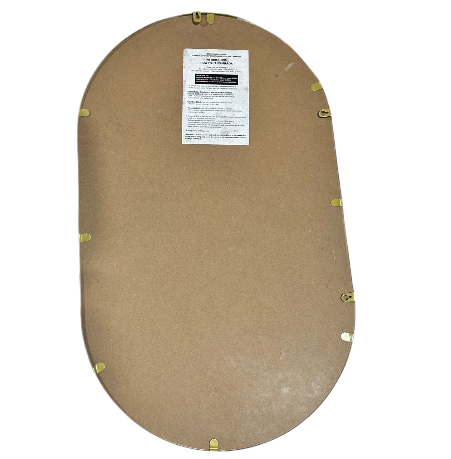 Oval Hanging Mirror