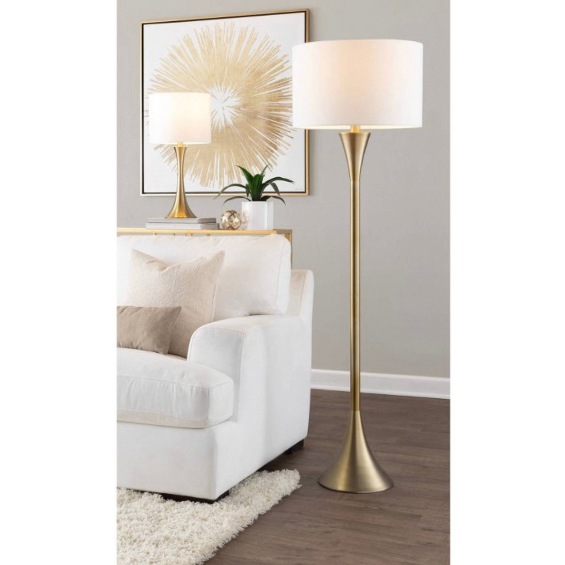 Gold Floor Lamp