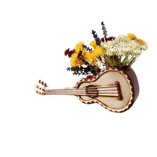 Ceramic Guitar Planter