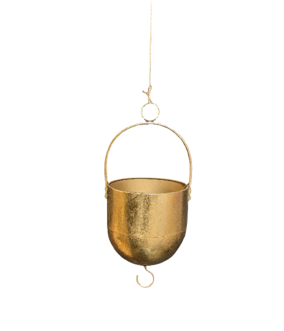 Gold Hanging Planters