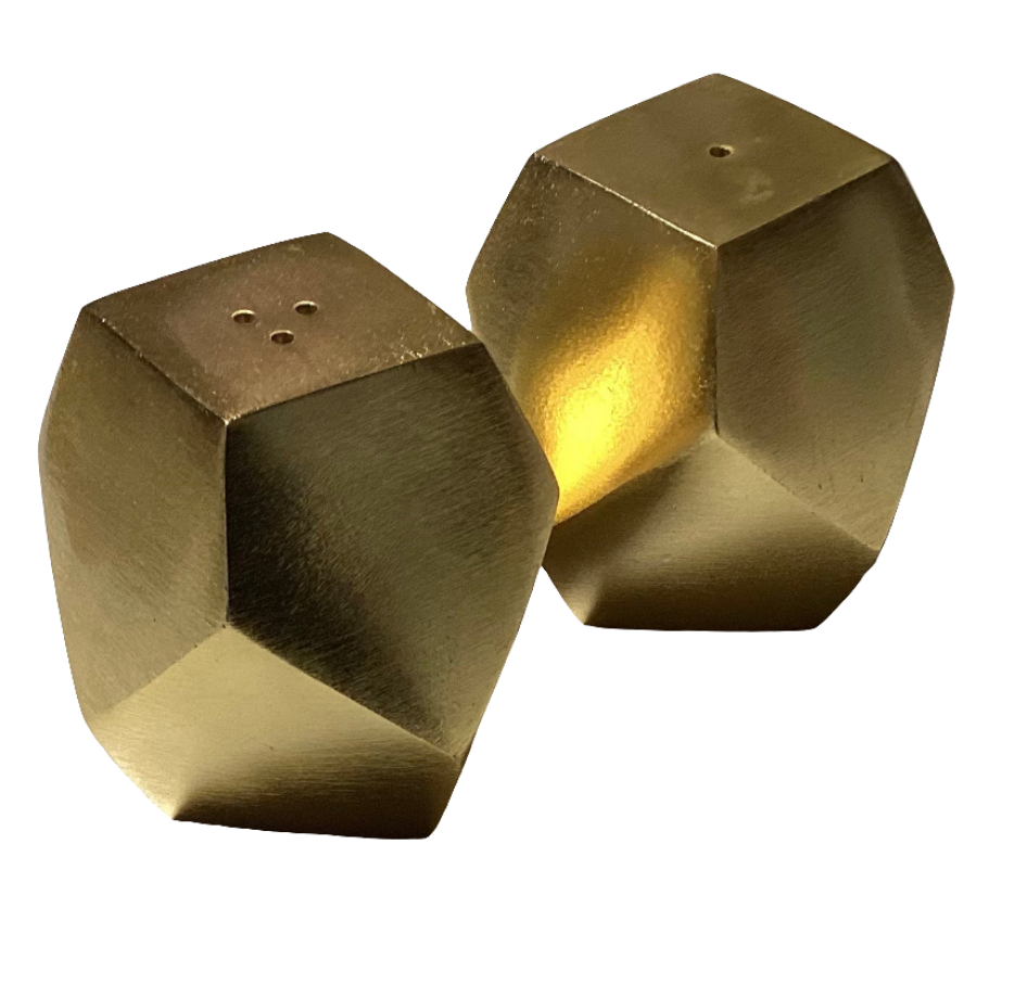 Gold Salt & Pepper Shakers