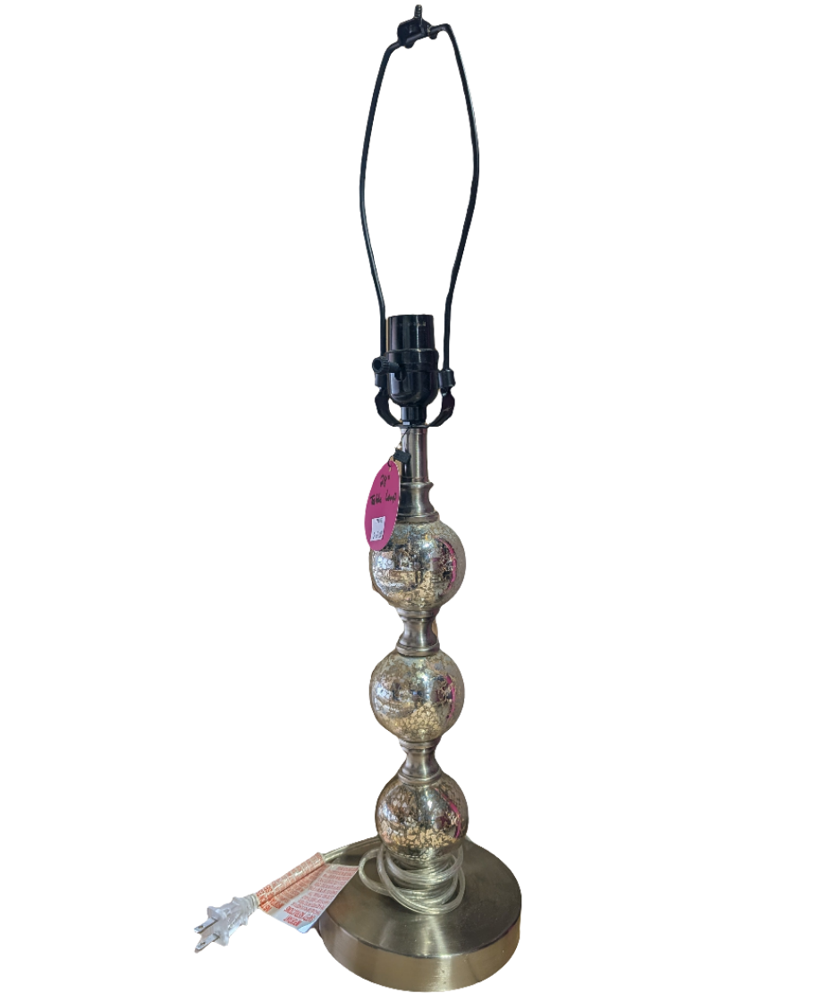 Crackled Glass Lamp- Local Pick Up Only