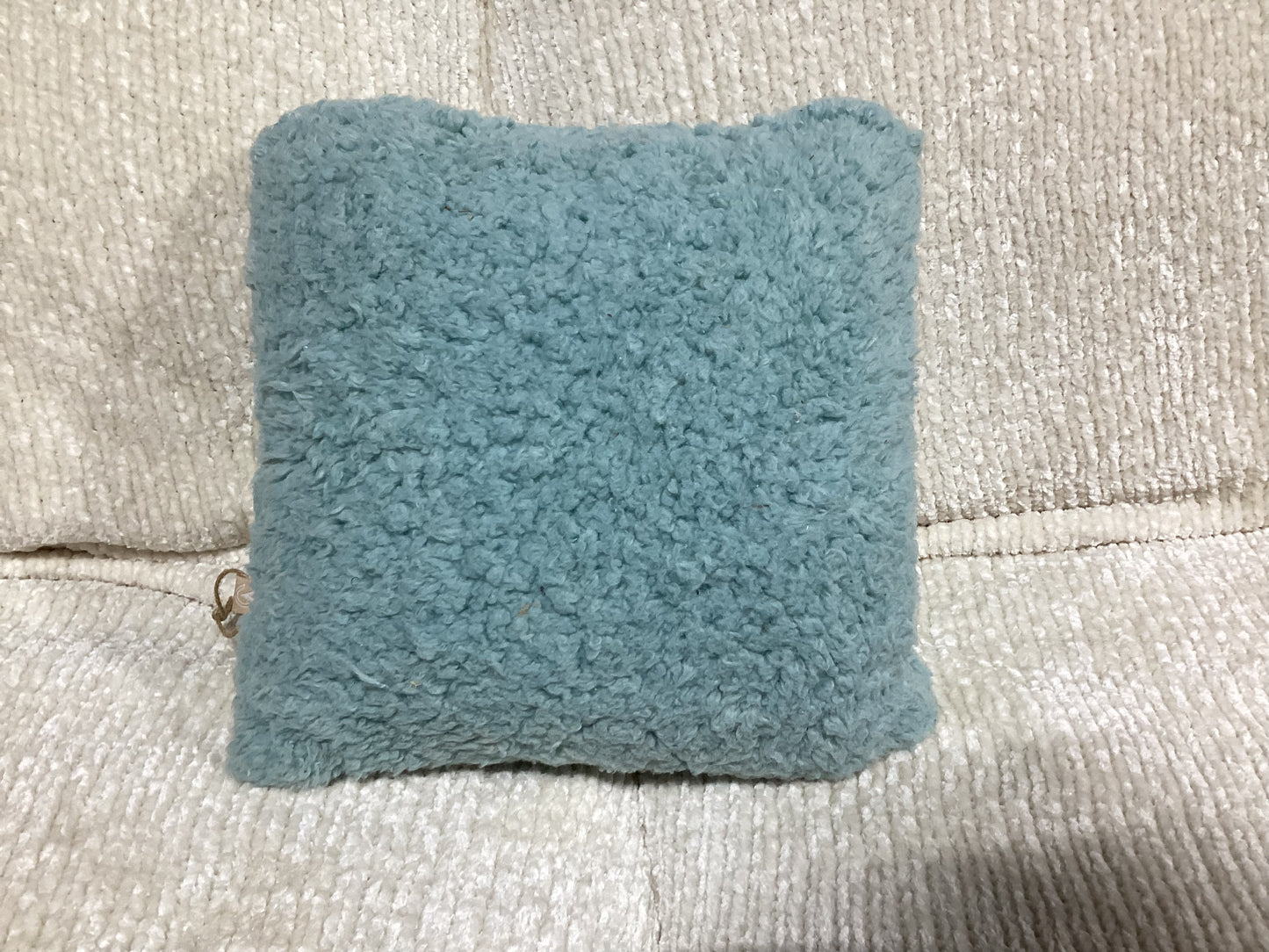 Petite Turquoise Accent Pillow – 12" x 12" OPEN BOX