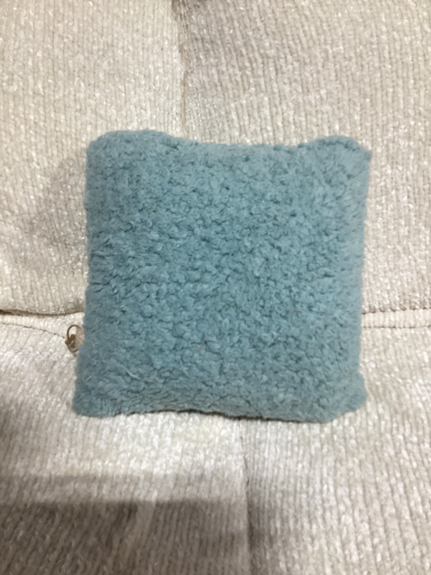 Petite Turquoise Accent Pillow – 12" x 12" OPEN BOX